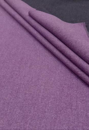 Пальтовая Кашемир двусторонняя светло-сиреневая/чёрная