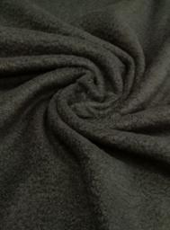 Флис однотонный чёрный