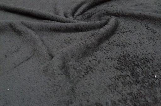 Велсофт махровый матовый чёрный