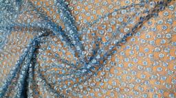 Гипюр Индонезия голубой S