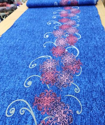 Трикотаж Хлопок Купон голубой