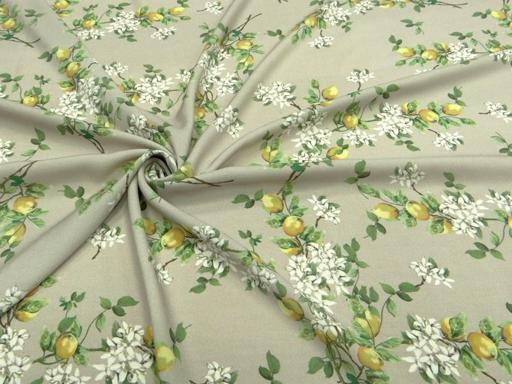 Штапель  Лимоны  на бежевом