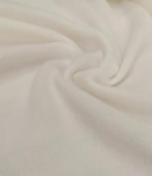 Флис однотонный белый