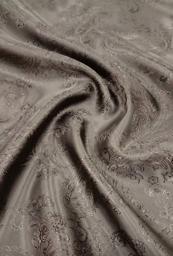 Подкладочная жаккардовая поливискоза Пейсли тёмно-серая