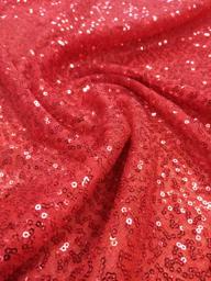 Пайетка на сетке Змейка красная