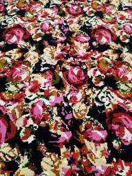 Лоренция Большие Розы Чёрный\Красный