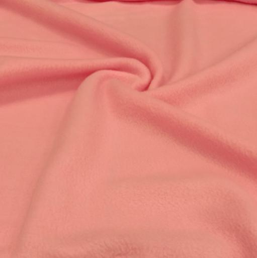 Флис однотонный светло-розовый