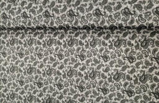 Трикотаж Пейсли серый