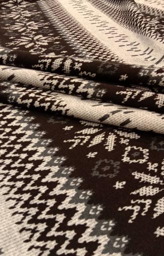 Трикотаж Скандинавия коричневый