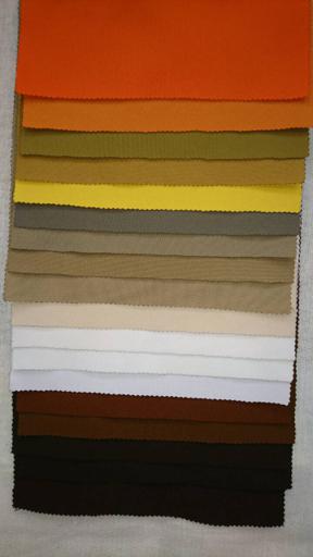 Габардин однотонный Комплект образцов №2