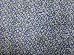 Штапель белый на синем