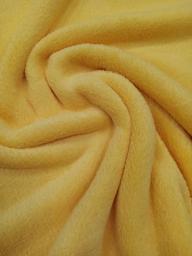 Велсофт махровый матовый жёлтый