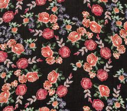 Шифон Розы на чёрном