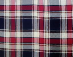 Штапель клетка тёмно-синий бордо