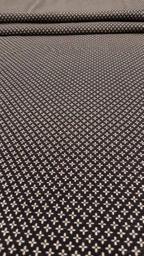 Трикотаж на меху белые звёздочки