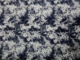 Хлопок плательный белый на черном