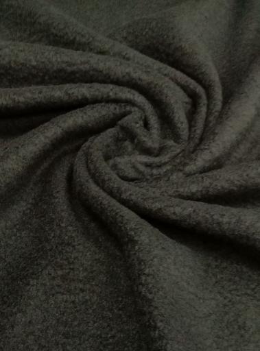 Флис однотонный чёрный