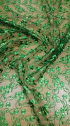 Гипюр Индонезия изумрудный M