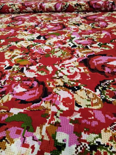 Лоренция Большие Розы Красный