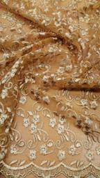 Гипюр Индонезия золотой песок S