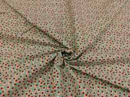 Хлопок-сатин Одуванчик бирюзовый