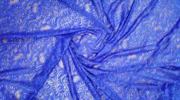 Кружево стрейч плотное электрик