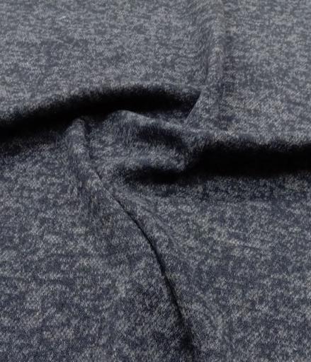 Трикотаж Меланж тёмно-синий