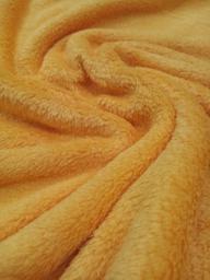 Велсофт махровый матовый тёмно-жёлтый