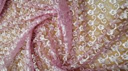 Гипюр Индонезия нежная роза S