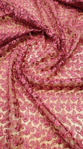 Гипюр Индонезия спелая вишня S