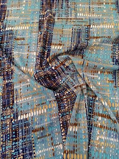 Плательная Капли голубая