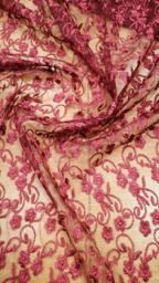 Гипюр Индонезия вишня M