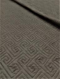 Подкладочная стёганая матовая Спирали чёрная