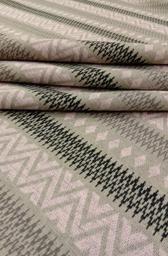 Трикотаж Полоска-орнаменты персик