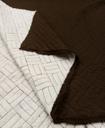 Подкладочная стёганая матовая коричневая