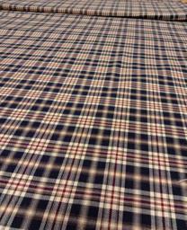 Костюмная клетка  синяя/белая/красная