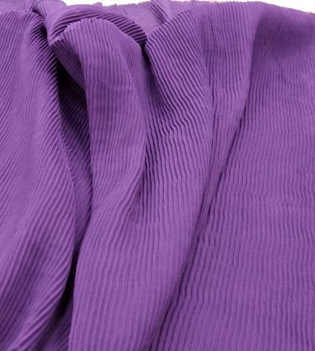 Шифон-плисе сиреневый