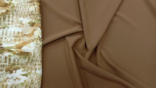 Плательная однотонная коричневая