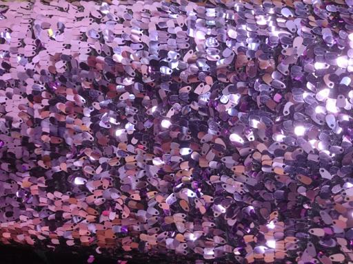 Пайетки Сирень овальные