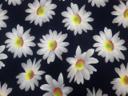 Шифон Ромашки на т.синем