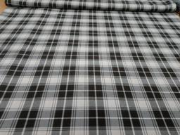 Габардин клетка коричневый/бежевый