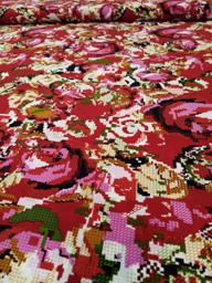 Лоренция Большие Розы Красный