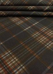 Трикотаж Шотландка тёмно-синий