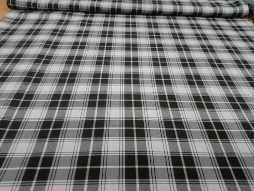 Габардин клетка коричневый/бежевый