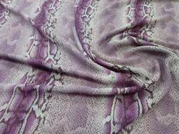 Шифон анималистический принт сиреневый