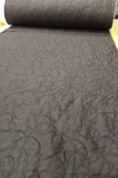 Подкладочная стёганая матовая Дуги чёрная