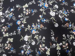 Штапель цветы на чёрном