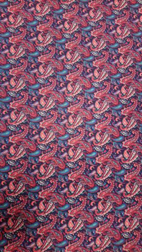 Штапель пейсли на черном