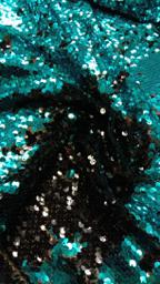 Пайетка двусторонняя тифани/чёрная